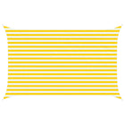 Zonneschermzeil 4 x 2,5 m geel wit polyester