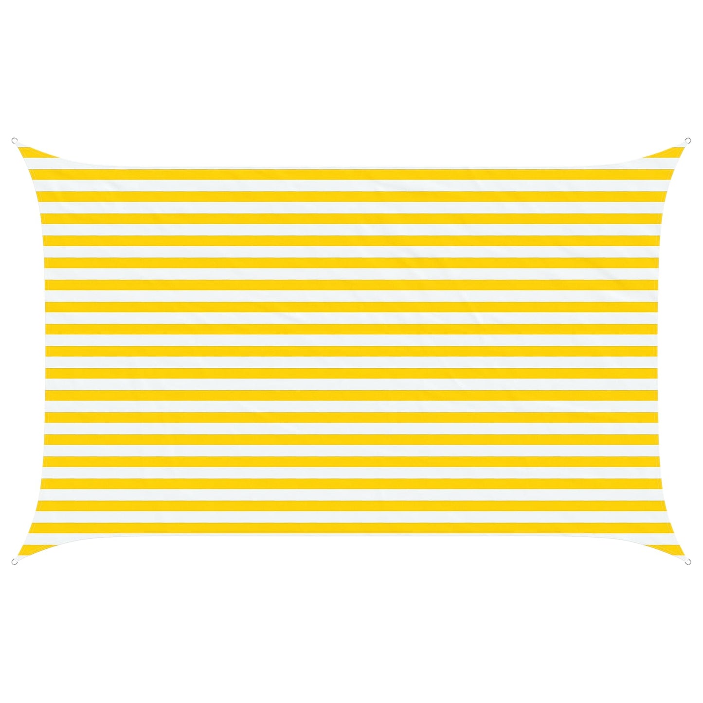 Zonneschaduwzeil Geel en Wit 4 x 2,5 m 100% Polyester Oxford