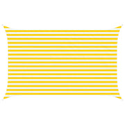 Zonneschermzeil 4 x 2,5 m geel wit polyester