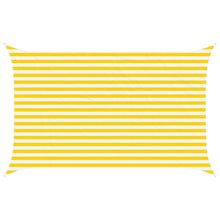 Zonneschaduwzeil Geel en Wit 4 x 2,5 m 100% Polyester Oxford