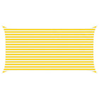 Zonnescherm 5 x 2,5 m geel wit polyester