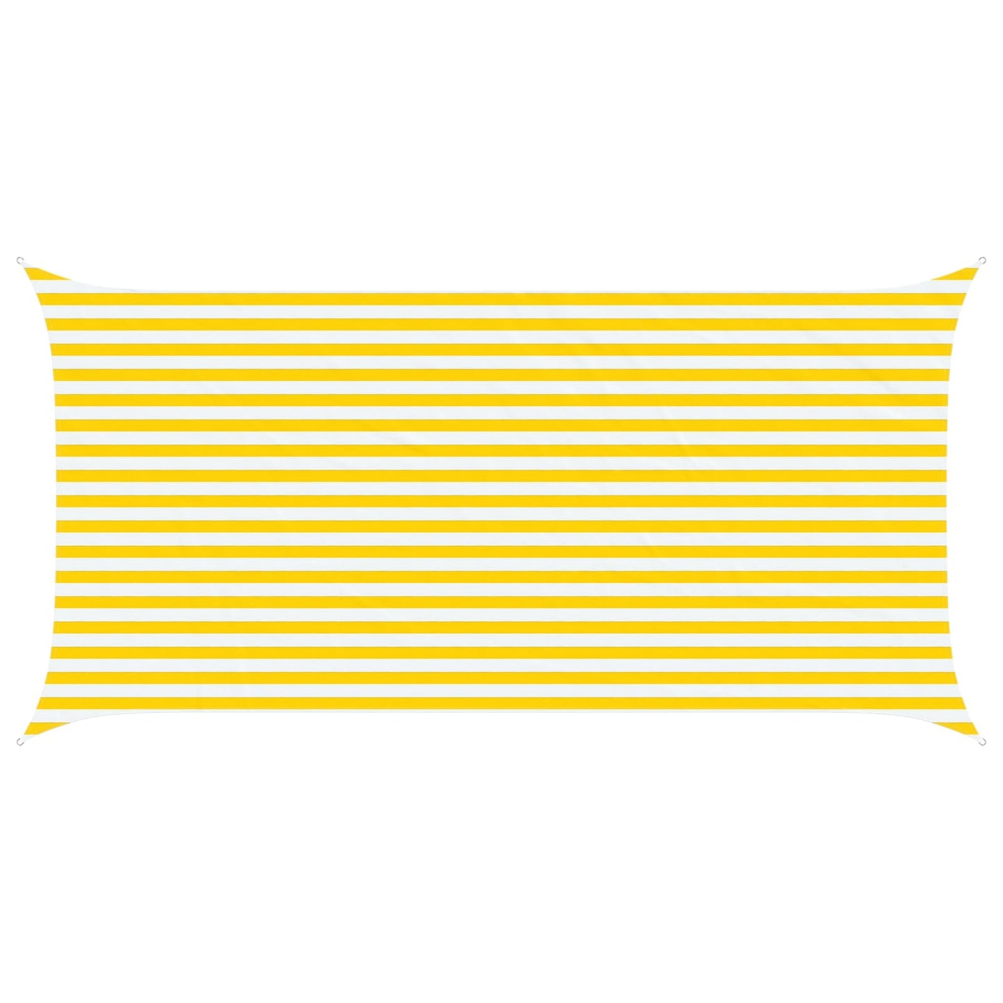 Zonneschaduwzeil Geel en Wit 5 x 2,5 m 100% Polyester Oxford