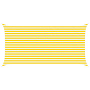 Zonnescherm 5 x 2,5 m geel wit polyester