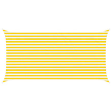 Zonneschaduwzeil Geel en Wit 5 x 2,5 m 100% Polyester Oxford