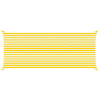 Zonneschaduwzeil 6 x 2,5 m geel wit