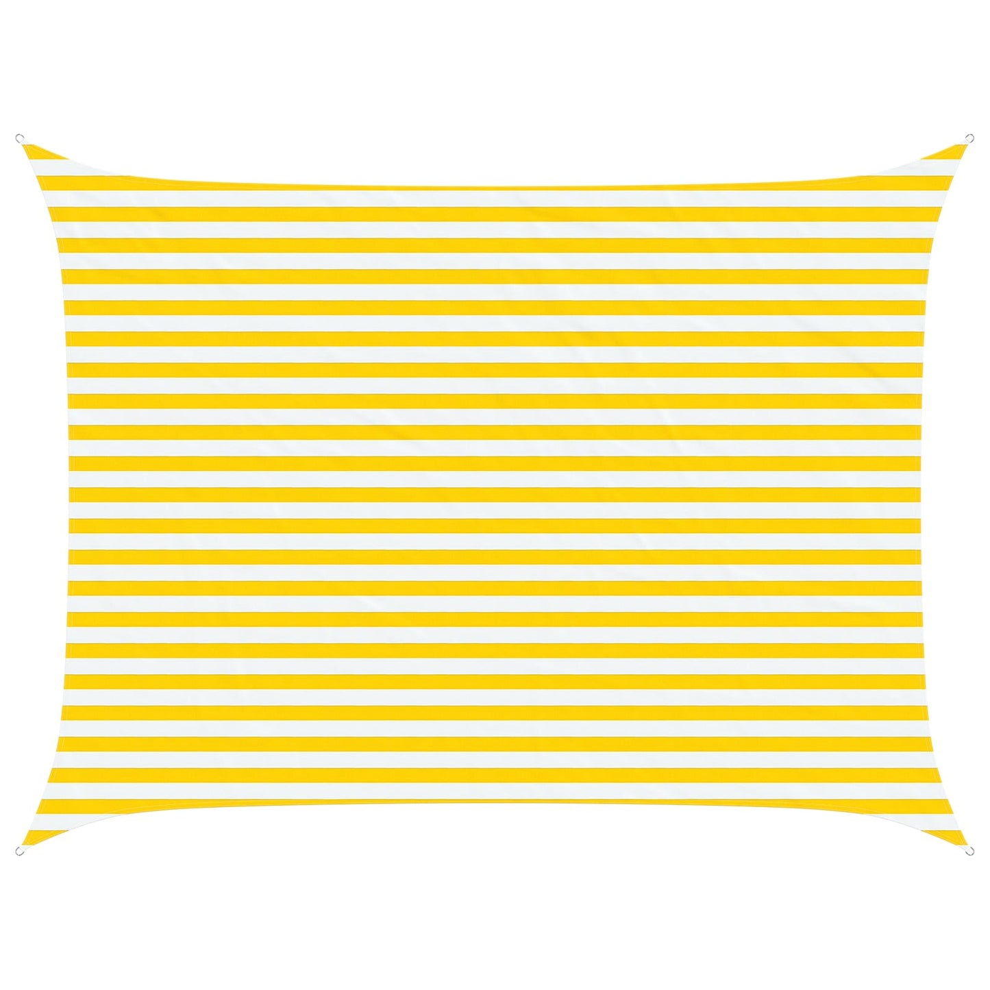 Zonneschaduwzeil Geel en Wit 4 × 3 m 100% Polyester Oxford
