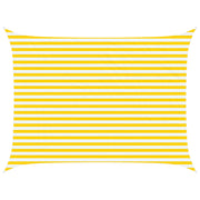 Zonnescherm 4x3 m geel wit polyester