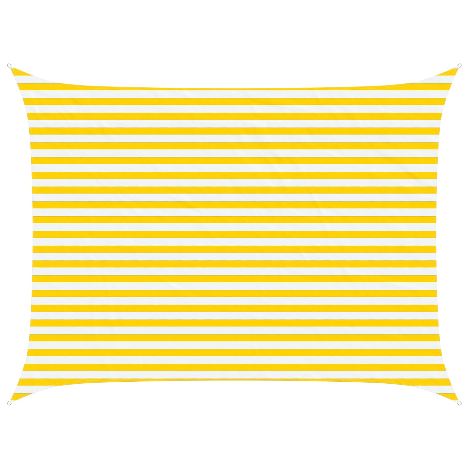 Zonneschaduwzeil Geel en Wit 4 × 3 m 100% Polyester Oxford