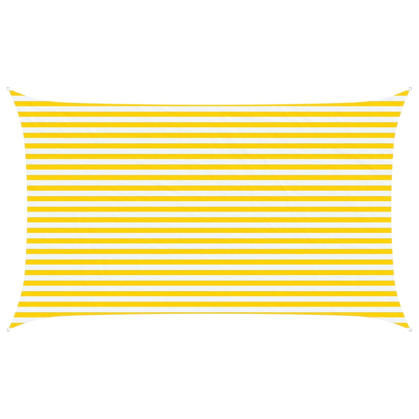 Zonneschaduwzeil Geel en Wit 5 x 3 m 100% Polyester Oxford