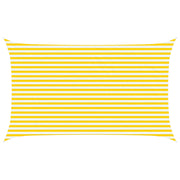 Sun Shade Sail Yellow and White 5 x 3 m 100% Polyester Oxford