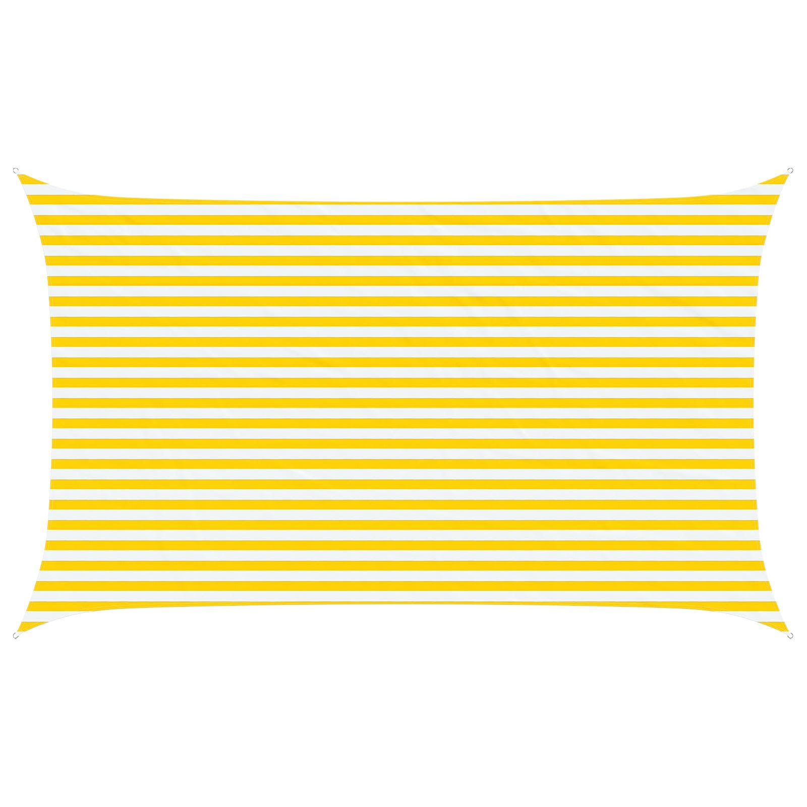 Zonneschaduwzeil Geel en Wit 5 x 3 m 100% Polyester Oxford