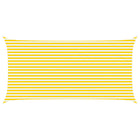 Zonnescherm 6 x 3 m geel wit polyester