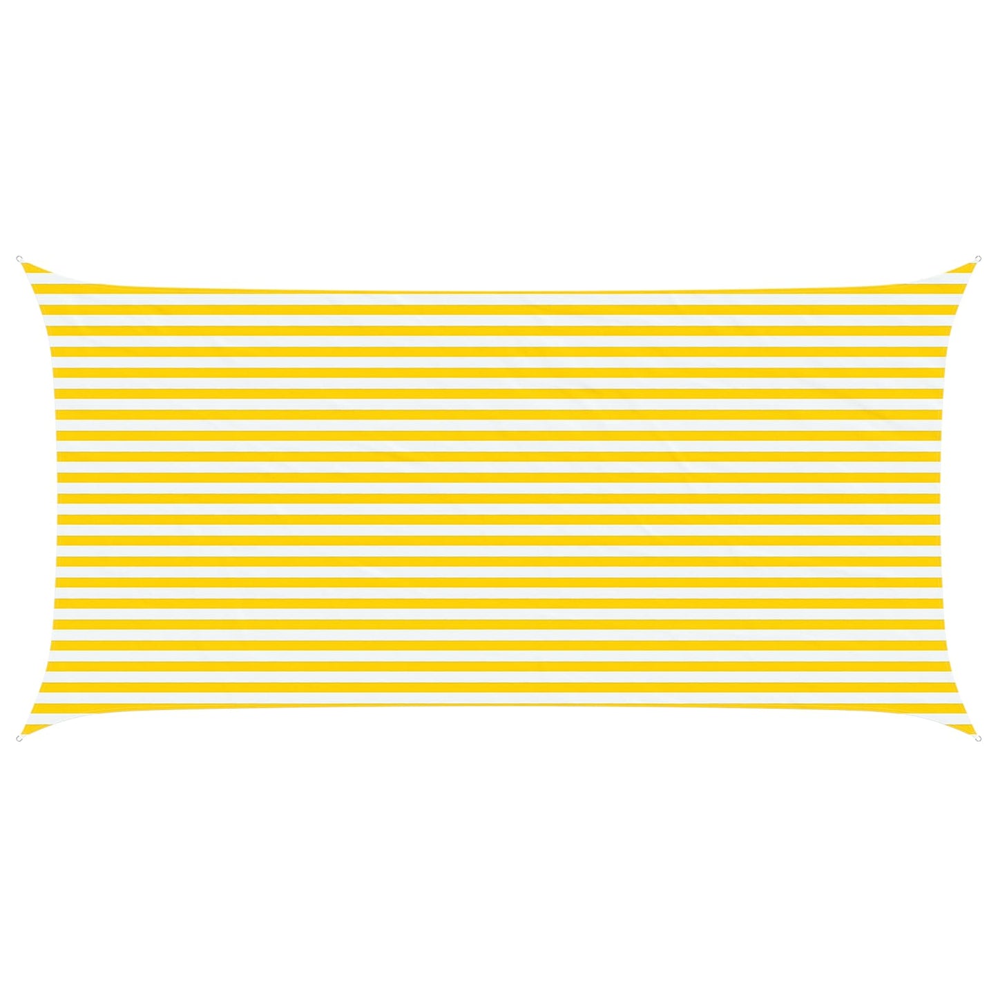 Zonneschaduwzeil Geel en Wit 6 x 3 m 100% Polyester Oxford