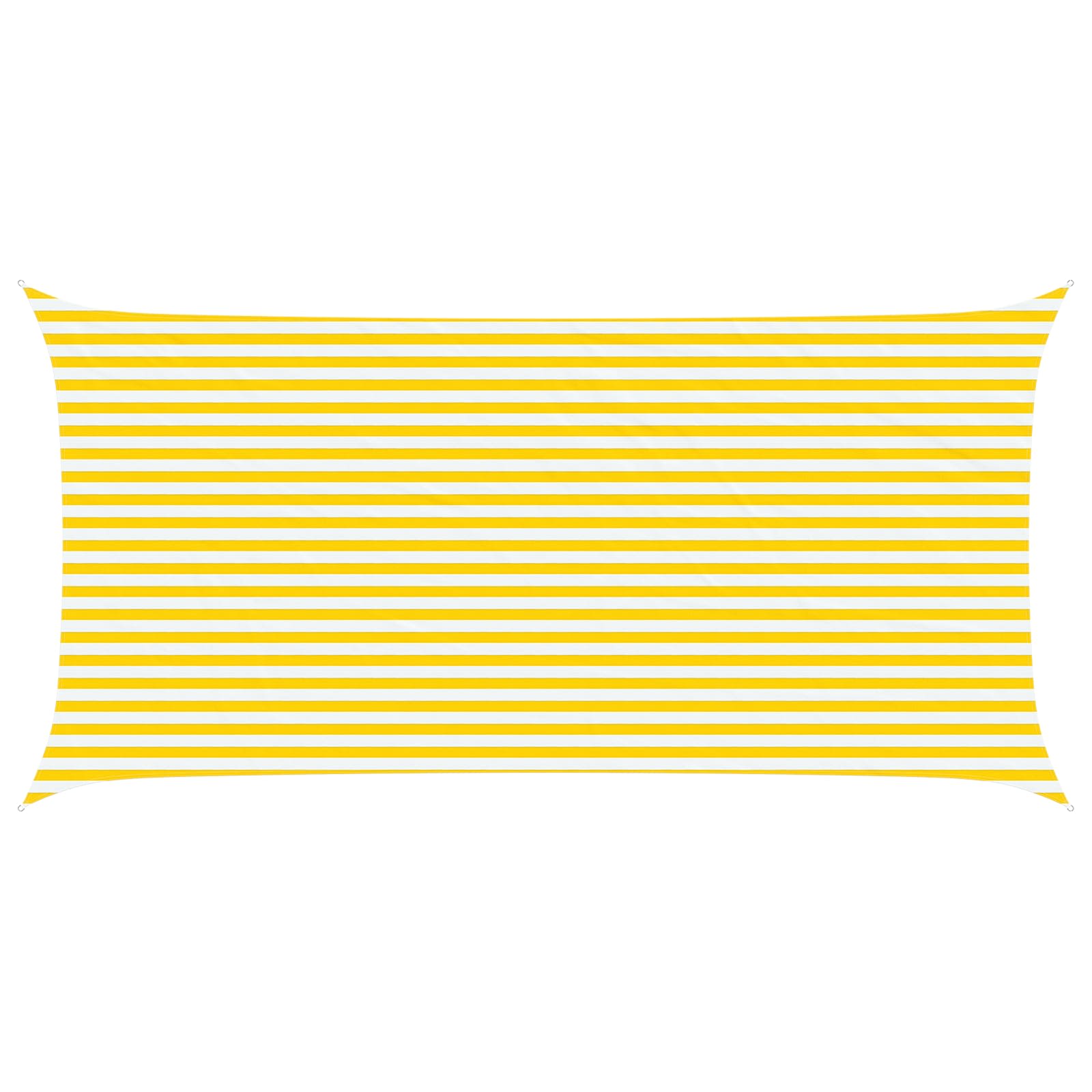 Zonneschaduwzeil Geel en Wit 6 x 3 m 100% Polyester Oxford