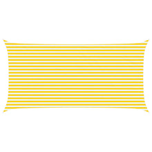 Zonneschaduwzeil Geel en Wit 6 x 3 m 100% Polyester Oxford