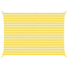 Zonnescherm zeil 5 x 3,5 m geel wit polyester