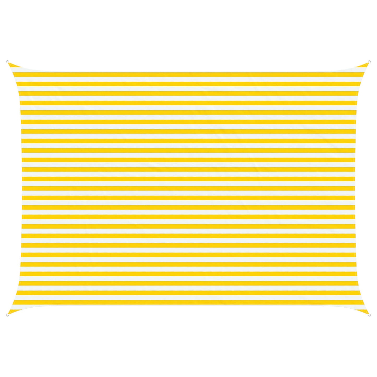 Zonneschaduwzeil Geel en Wit 5 × 3,5 m 100% Polyester Oxford