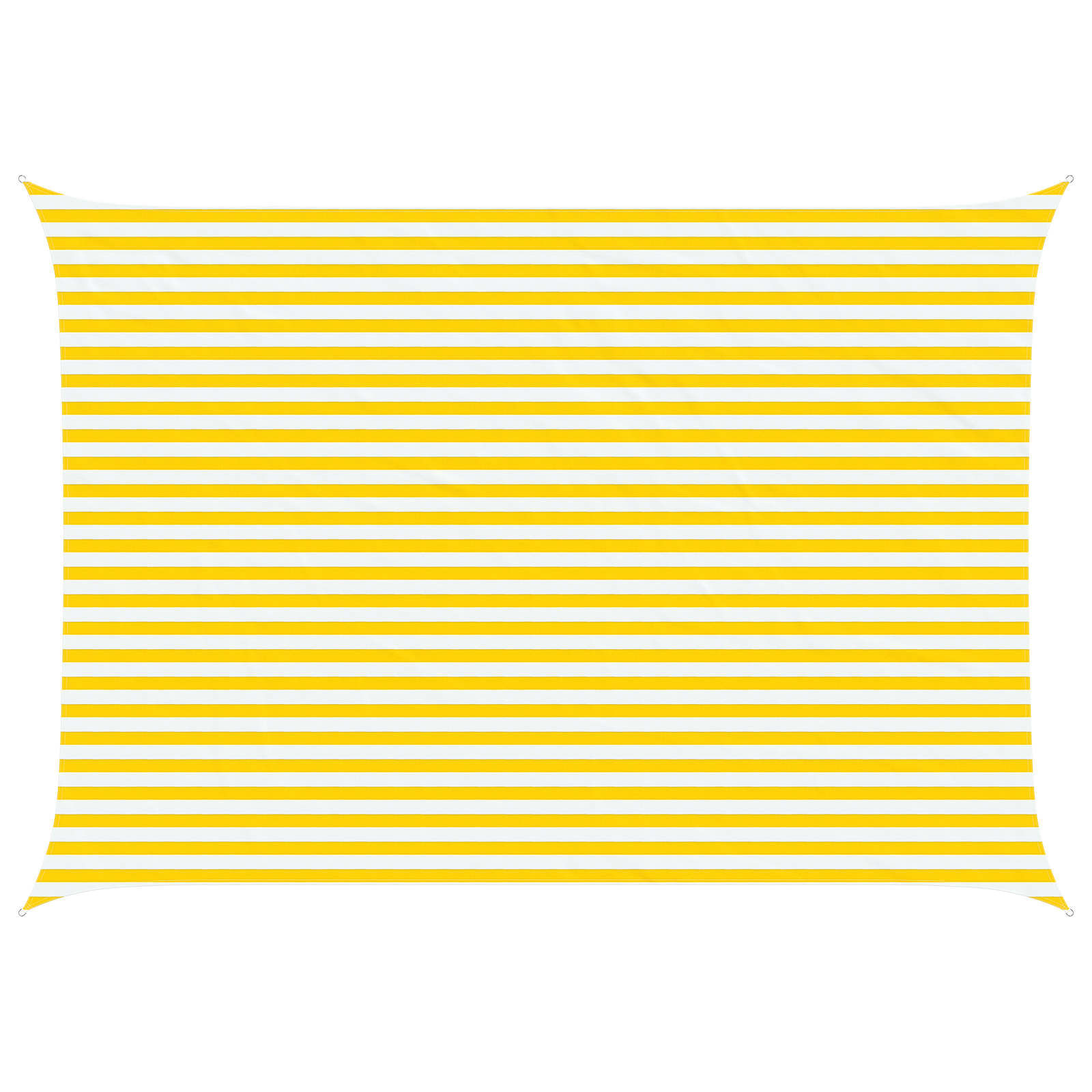 Zonneschaduwzeil Geel en Wit 5 × 3,5 m 100% Polyester Oxford