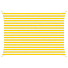 Zonneschaduwzeil Geel en Wit 5 × 3,5 m 100% Polyester Oxford
