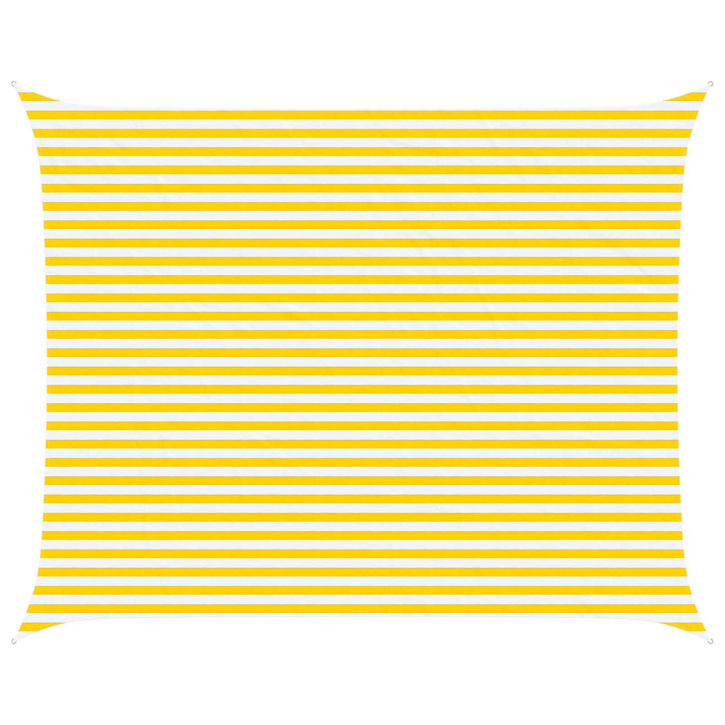 Zonneschaduwzeil Geel en Wit 5 x 4 m 100% Polyester Oxford