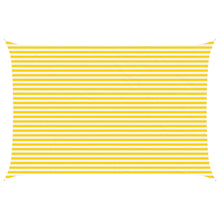 Zonneschaduwzeil Geel en Wit 6 x 4 m 100% Polyester Oxford