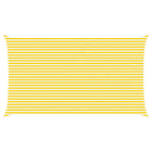 Zonnescherm 7 x 4 m geel wit polyester