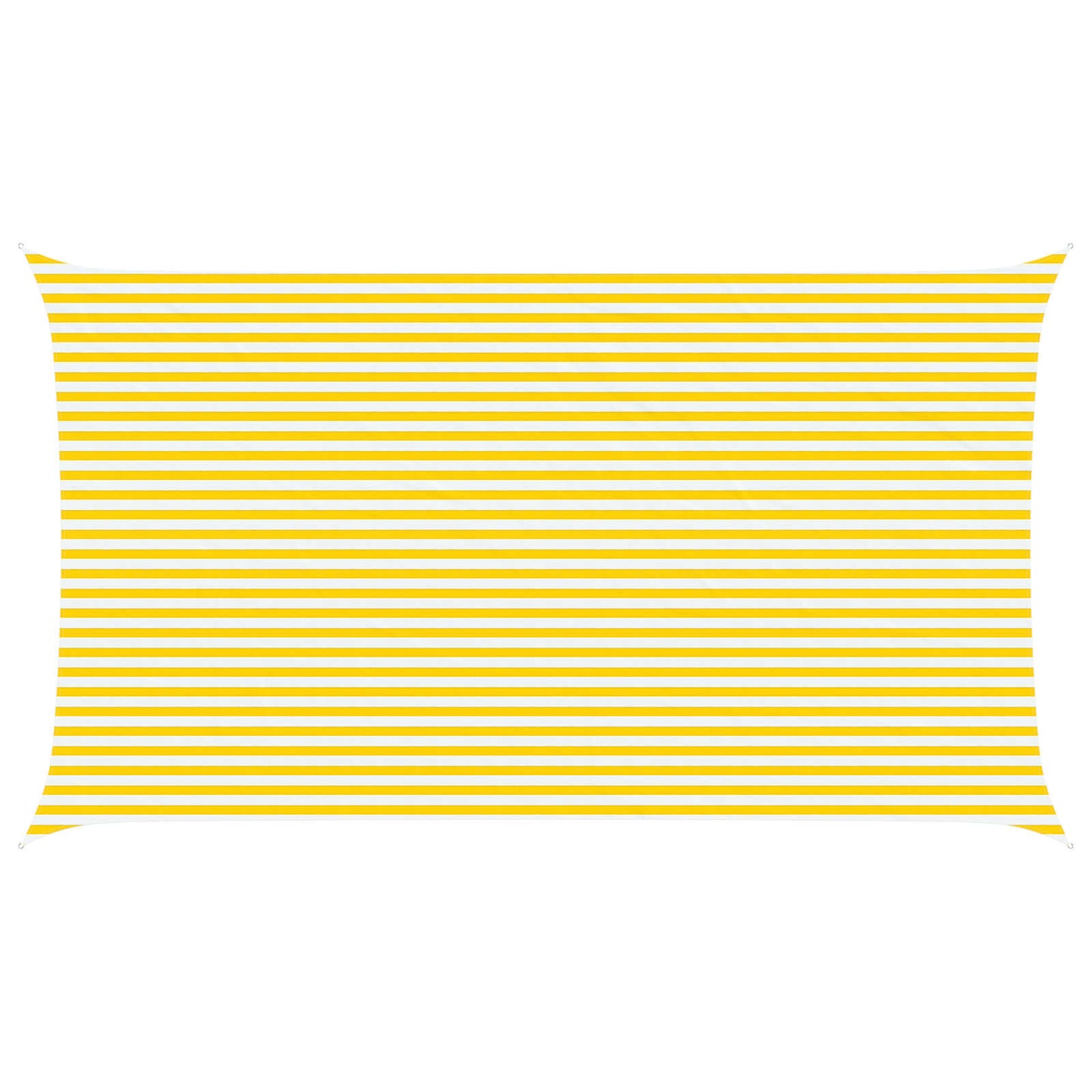 Zonneschaduwzeil Geel en Wit 7 x 4 m 100% Polyester Oxford