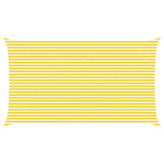 Zonnescherm 7 x 4 m geel wit polyester