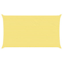 Zonneschaduwzeil Geel en Wit 7 x 4 m 100% Polyester Oxford