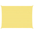 Zonnescherm zeil 7 x 5 m geel wit polyester