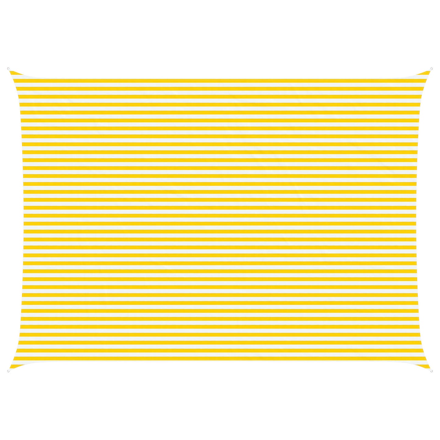 Zonneschaduwzeil Geel en Wit 7 x 5 m 100% Polyester Oxford