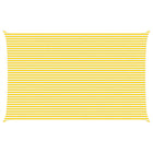 Sun Shade Sail Yellow and White 8 x 5 m 100% Polyester Oxford