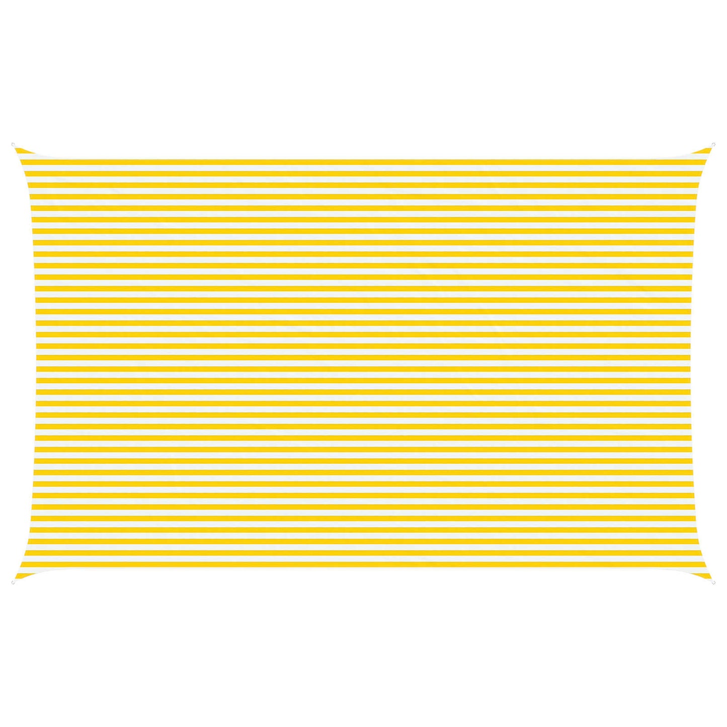 Zonneschaduwzeil Geel en Wit 8 x 5 m 100% Polyester Oxford