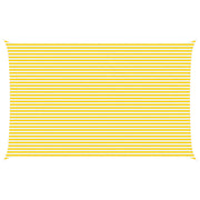 Zonnescherm zeil 8 x 5 m geel wit polyester