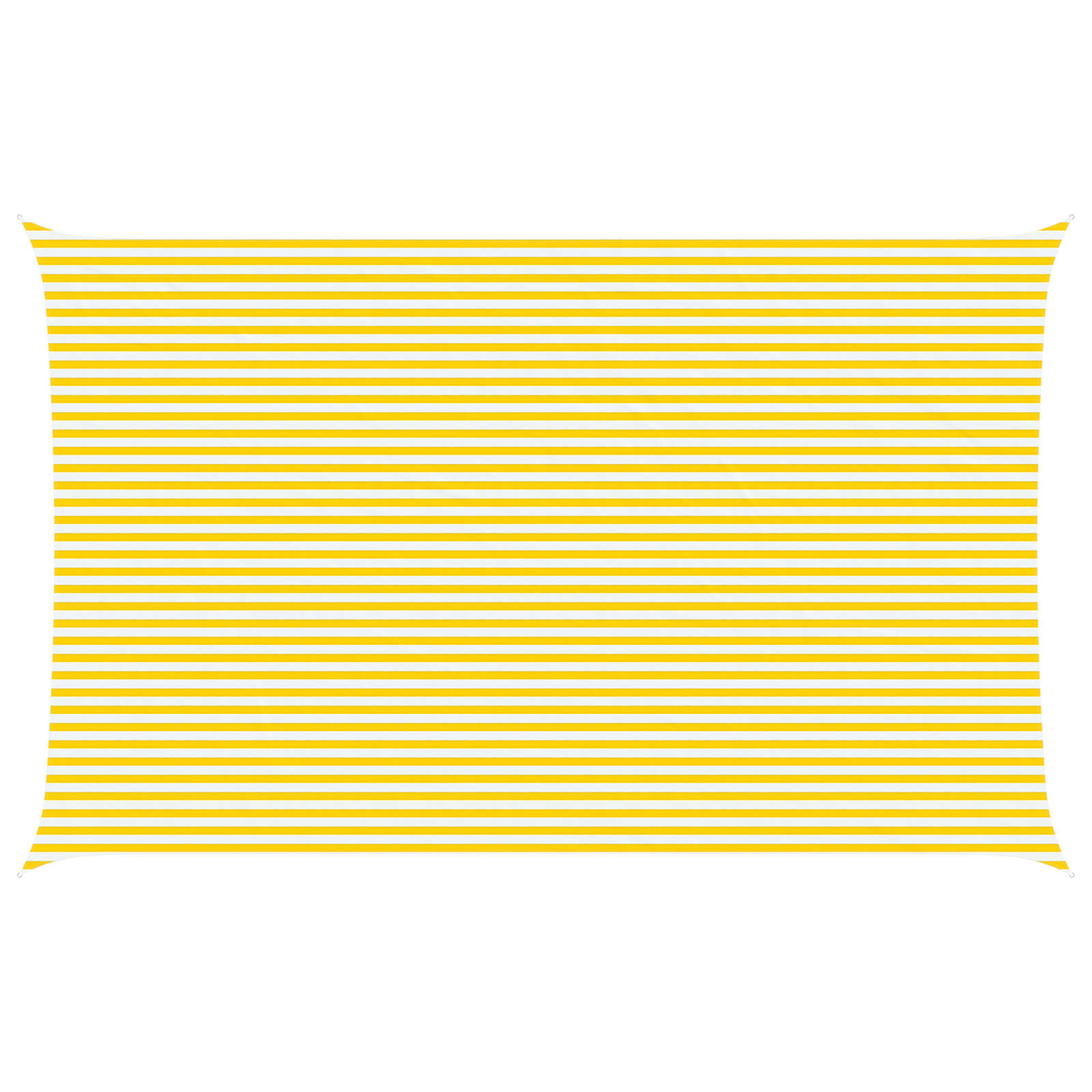 Zonneschaduwzeil Geel en Wit 8 x 5 m 100% Polyester Oxford