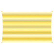 Zonneschaduwzeil Geel en Wit 8 x 5 m 100% Polyester Oxford