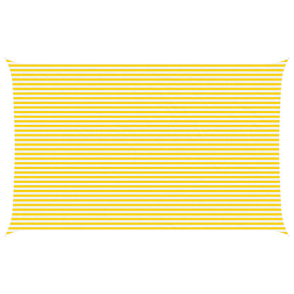 Zonneschaduwzeil Geel en Wit 8 x 5 m 100% Polyester Oxford
