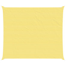 Zonneschaduwzeil Geel en Wit 7 x 6 m 100% Polyester Oxford