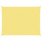 Zonnescherm zeil 8 x 6 m geel wit polyester