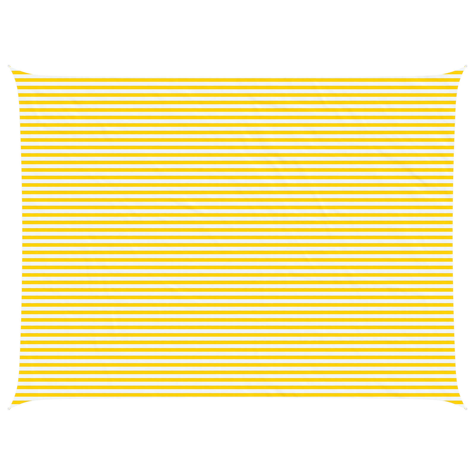 Zonneschaduwzeil Geel en Wit 8 x 6 m 100% Polyester Oxford