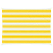 Zonneschaduwzeil Geel en Wit 8 x 6 m 100% Polyester Oxford