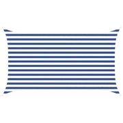 Zonneschermzeil 3,5 x 2 m blauw wit polyester