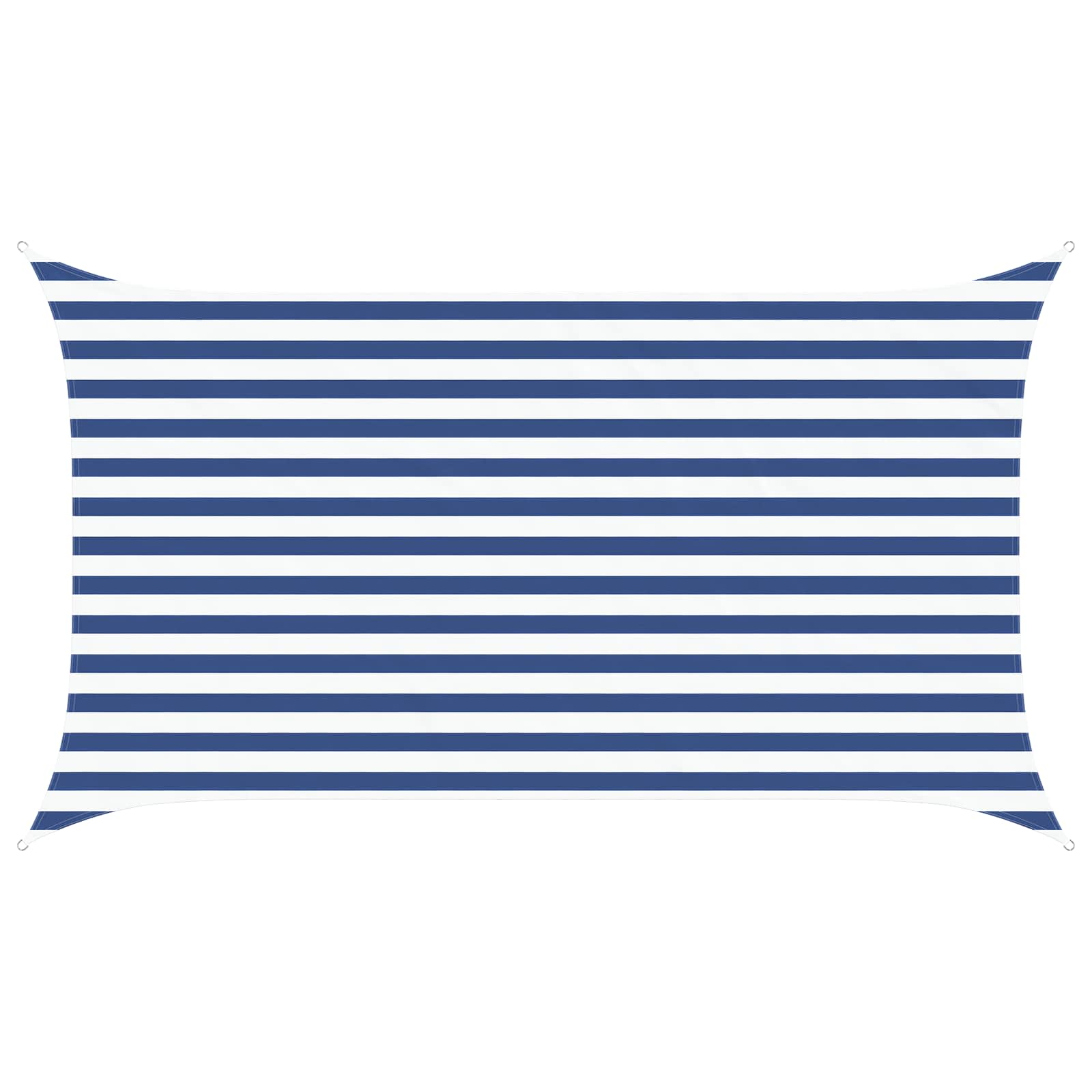 Zonneschaduwzeil Blauw en Wit 3,5 x 2 m 100% Polyester Oxford