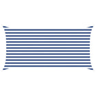Zonnescherm 4 x 2 m blauw wit polyester