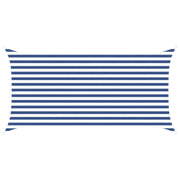 Zonnescherm 4 x 2 m blauw wit polyester