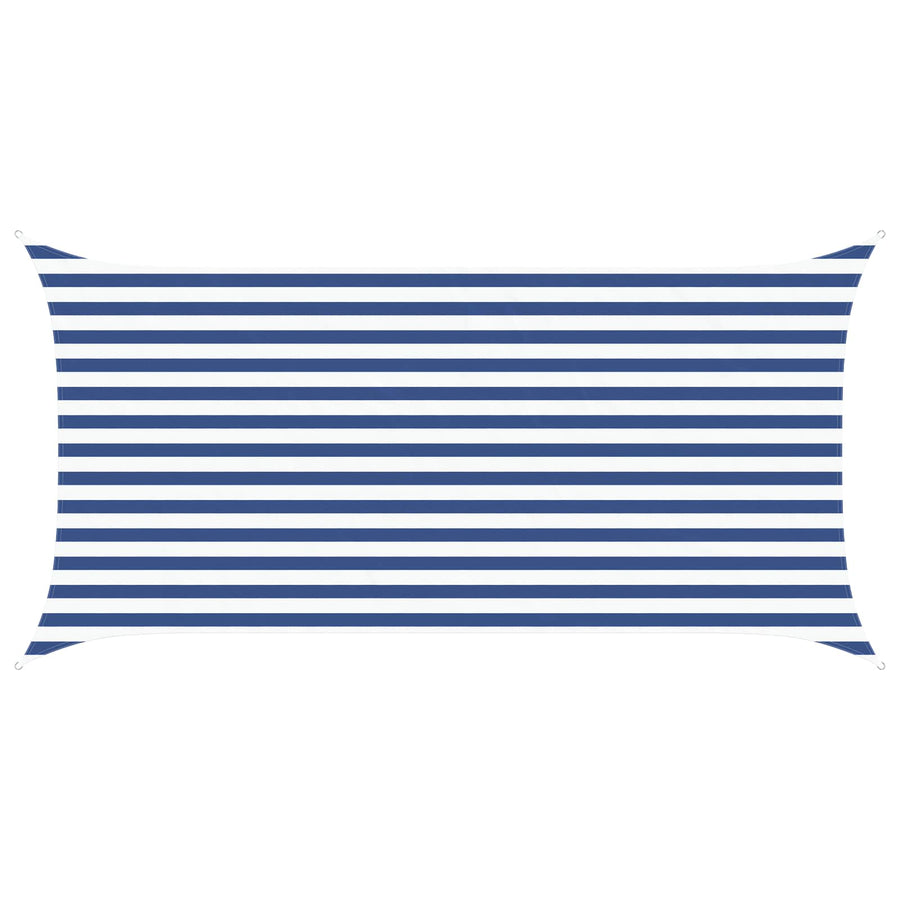 Zonneschaduwzeil Blauw en Wit 4 x 2 m 100% Polyester Oxford