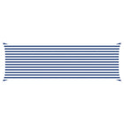 Zonnescherm 6 x 2 m blauw wit polyester