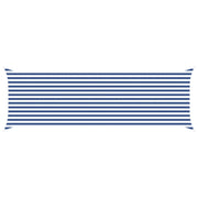 Zonnescherm 6 x 2 m blauw wit polyester