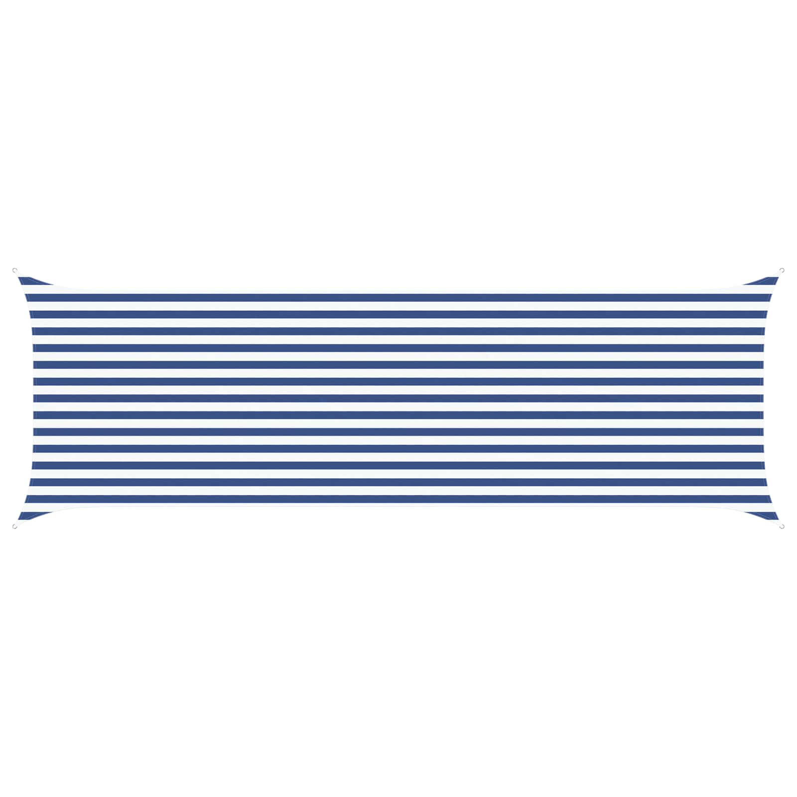 Zonneschaduwzeil Blauw en Wit 6 x 2 m 100% Polyester Oxford