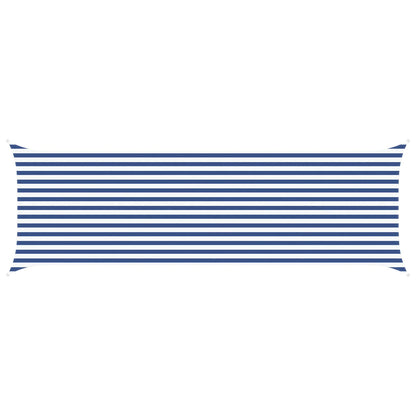 Zonneschaduwzeil Blauw en Wit 6 x 2 m 100% Polyester Oxford